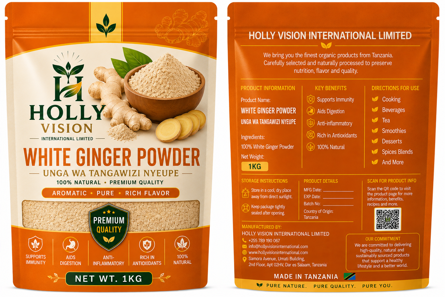 White Ginger Powder